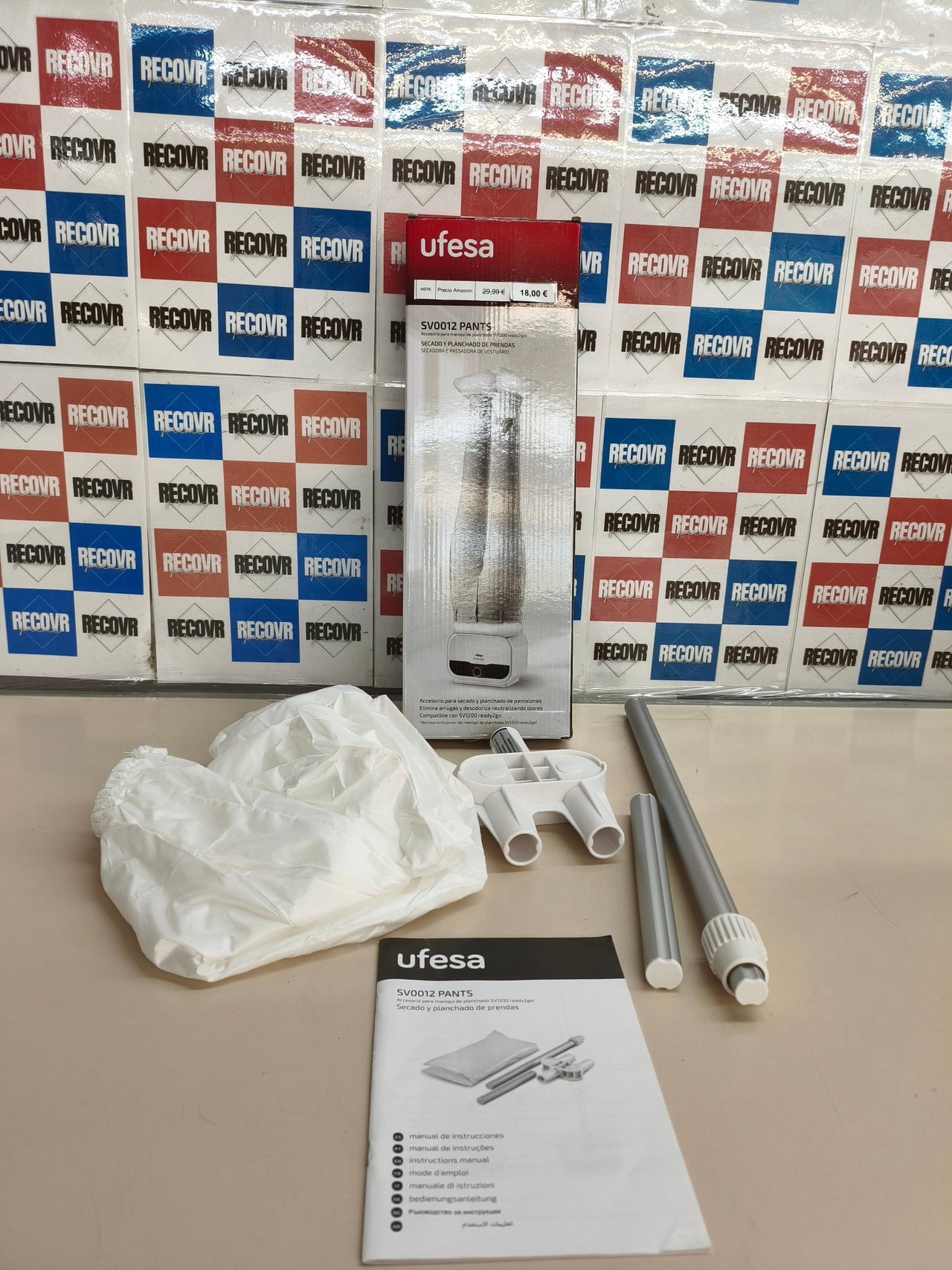 Ufesa SV0012, accesorio para planchar pantalones, 1200W, blanco