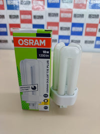 Lámpara fluorescente 18 W compacta Dulux T / e Plus, , GX24q-2 V=1 LAMP.DULUX T/E 18W/31-830 GX24Q2 DTE18830 Osram