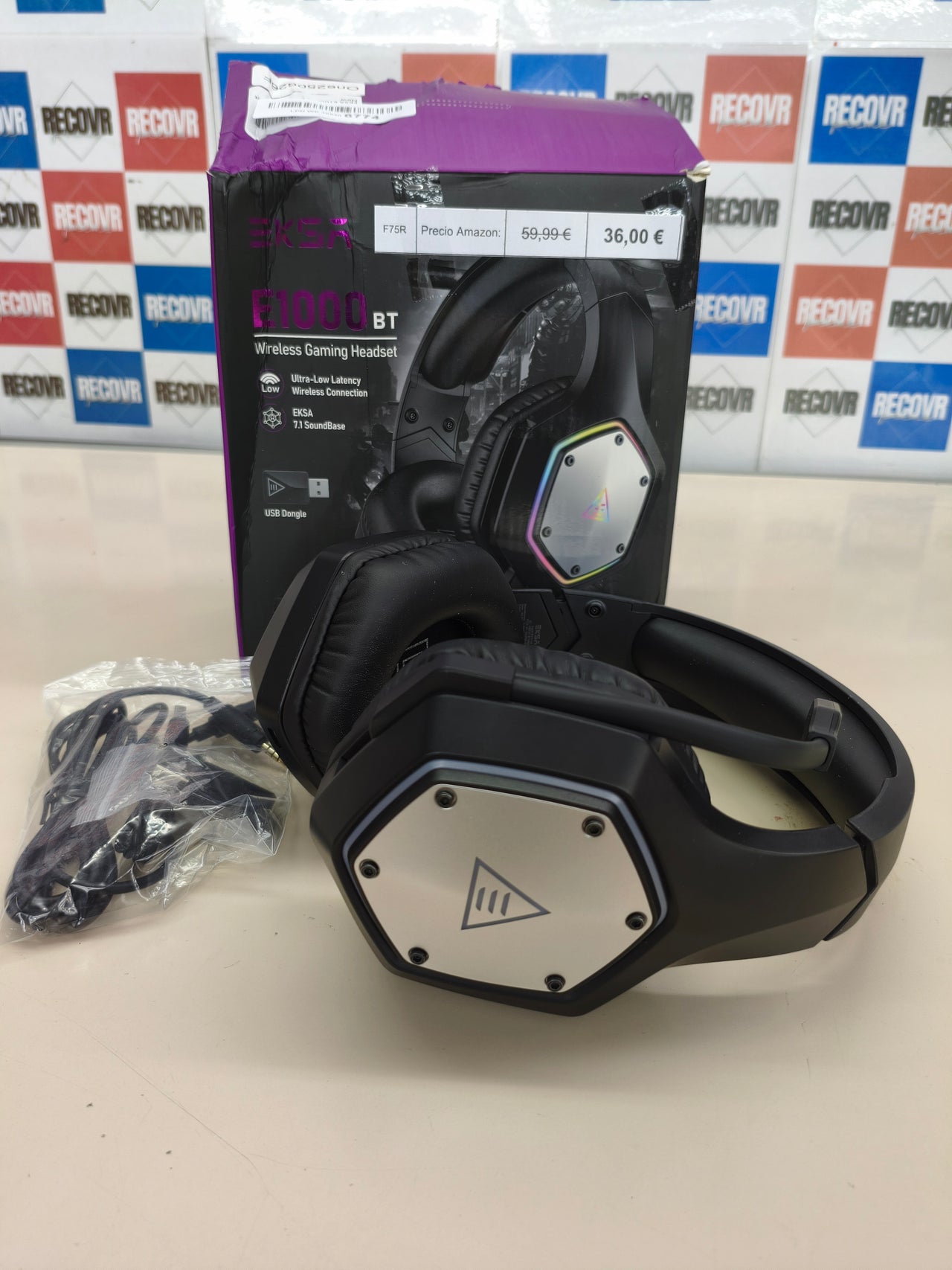 Auriculares gaming inalámbricos con micrófono ENC y 120h de batería
