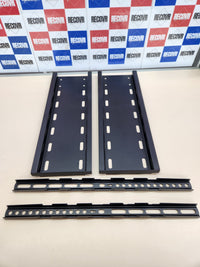 Soporte TV Pie Universal GRIFEMA GB3002 para Televisores de Plasma/LCD/LED hasta 85 Pulgadas, Soporte TV Suelo con Estantes de Vidrio Templado de 2 Niveles, hasta 60 kg, VESA MÁX. 400x800mm