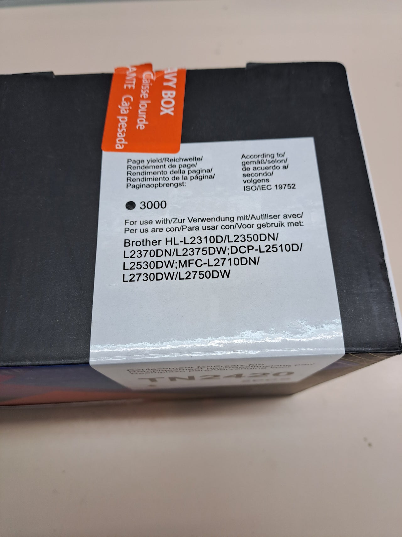 Toner Tinta Negra TN2420 TN-2420 Compatible con Brother