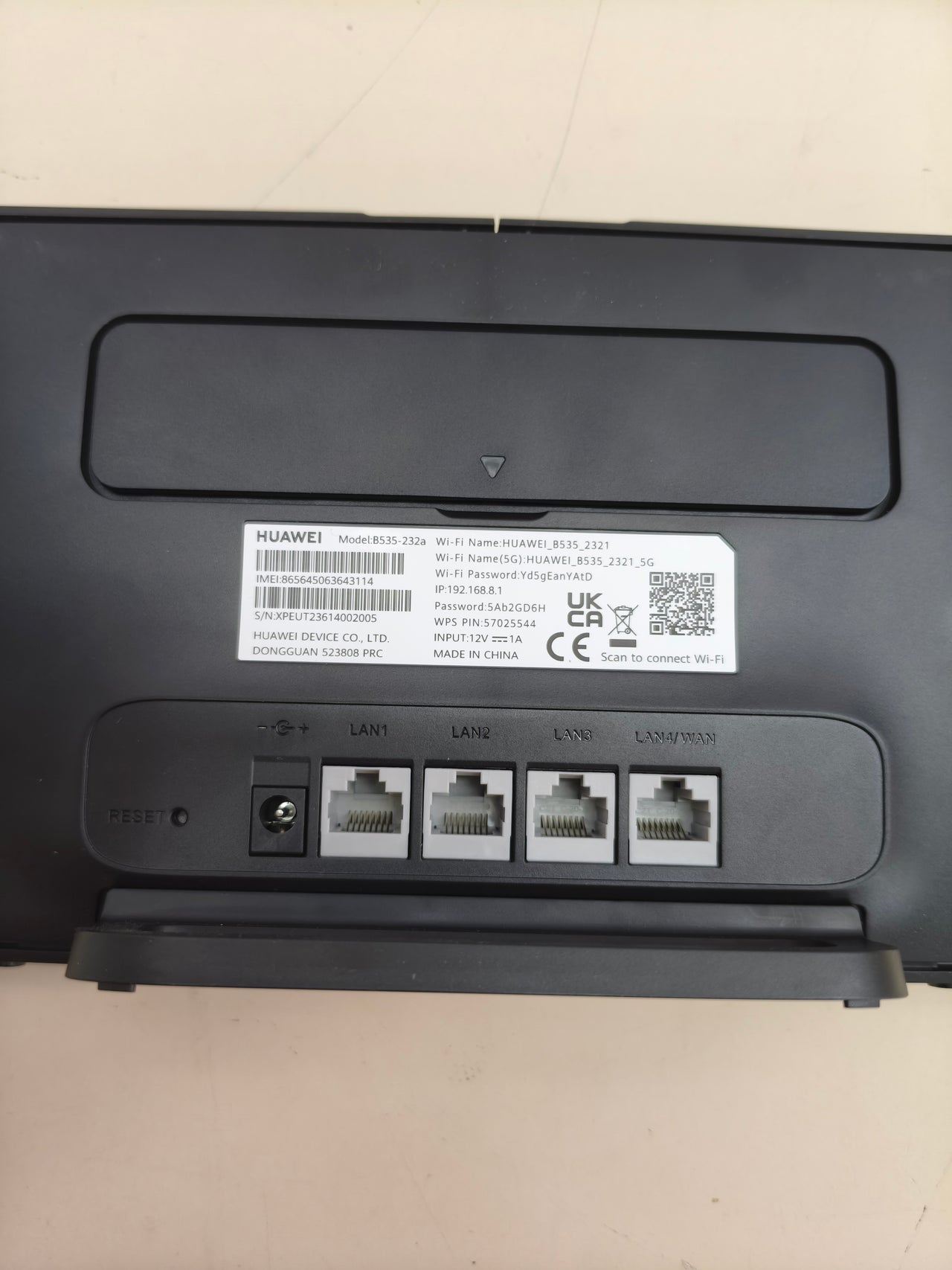 Router 4G LTE Huawei B535 3 Pro WiFi dual banda Cat7 300 Mbps negro