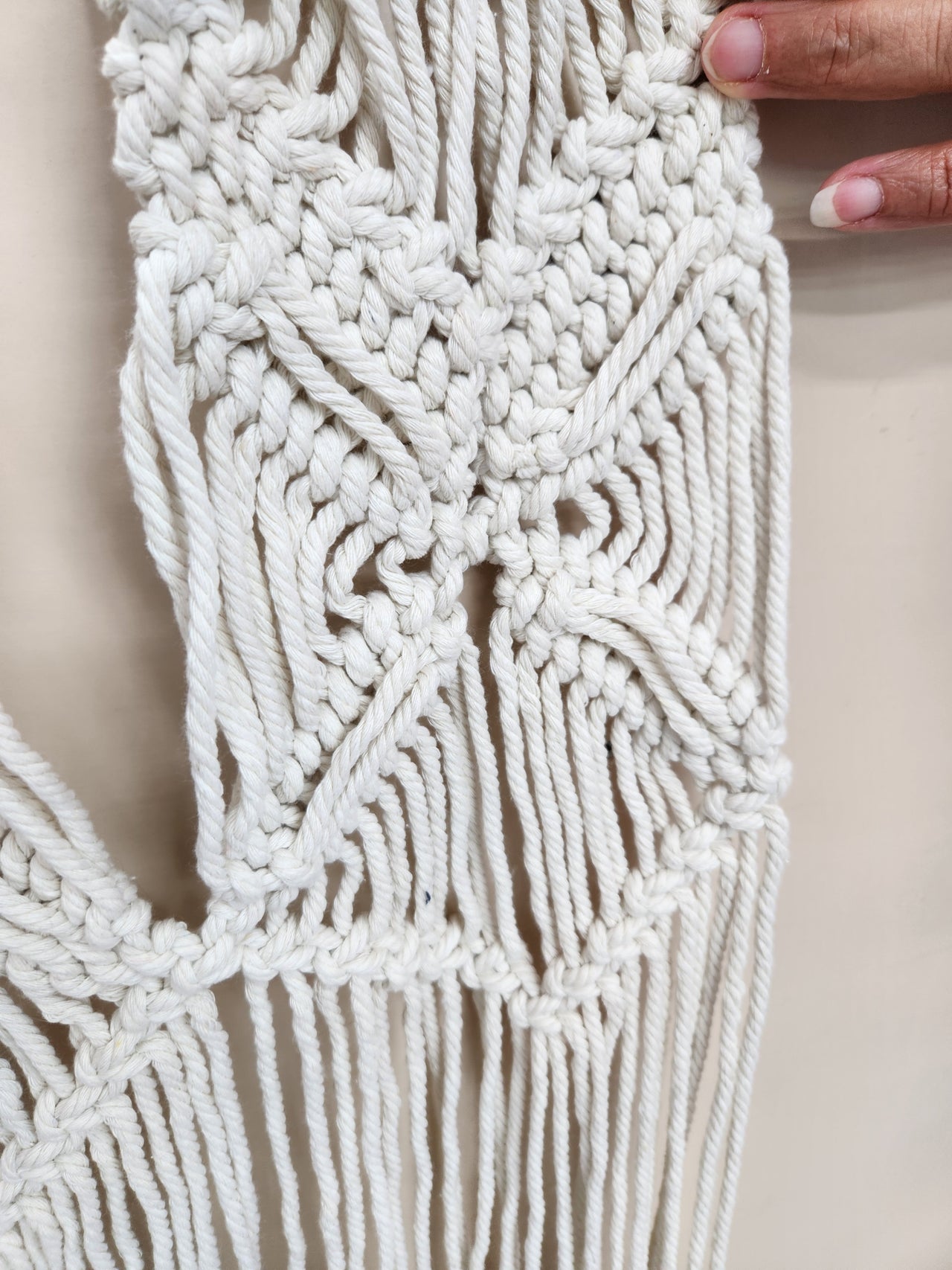 Cortina macramé 90 x 180 cm