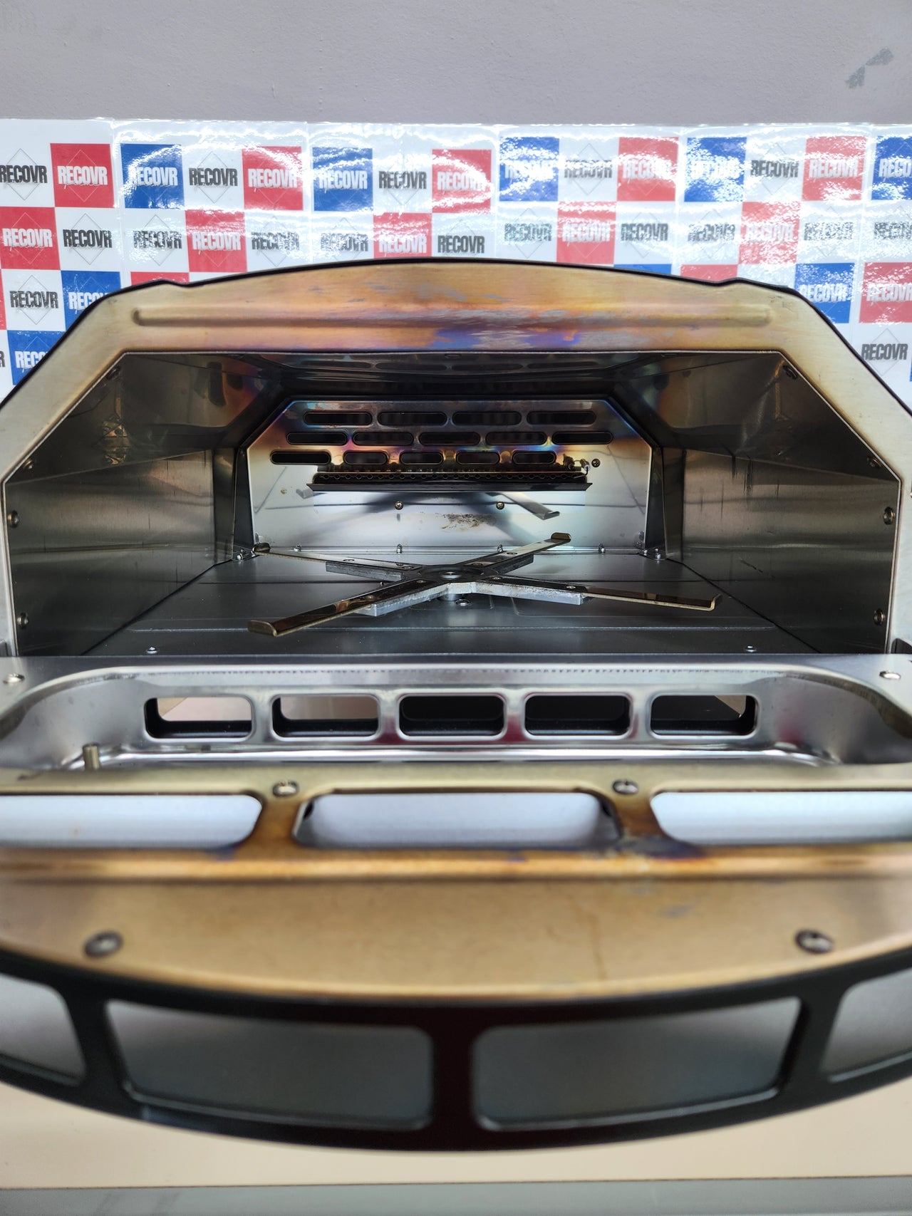 Forno per Pizza a Gas in Acciaio Pietra Rotante Automatica 500 gradi SpeedyPRO Forno da Esterno Portatile
