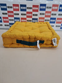 Cojín suelo 40x40 amarillo mostaza asa Atout Ciel