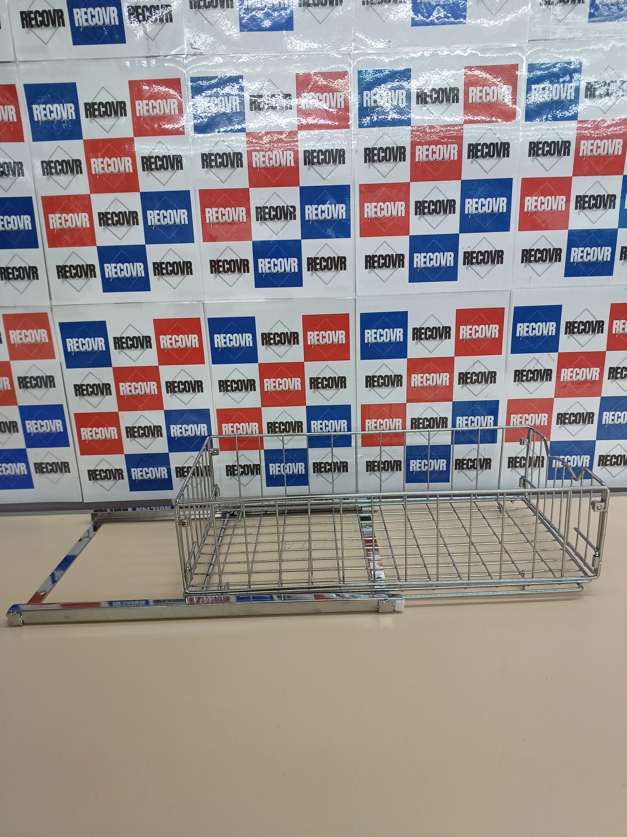 Cesta Deslizante para Gabinete Extraíble – Simple Houseware, Organizador Metálico Cromado