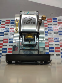 FABER COFFEE MACHINES | Modelo Pro Total Inox Deluxe | Cafetera monodosis ese 44 mm | Prensacialda de latón ajustable | electroválvula de serie (LATÓN)