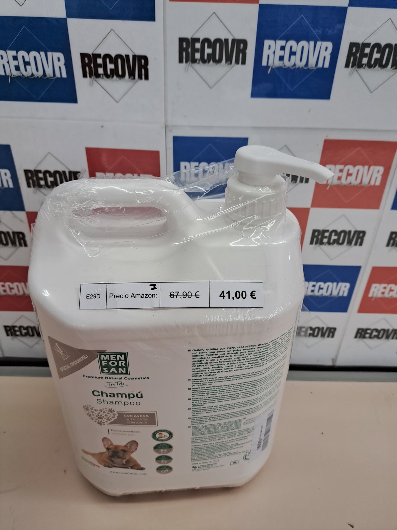 Champú perros avena piel sensible 5L MENFORSAN