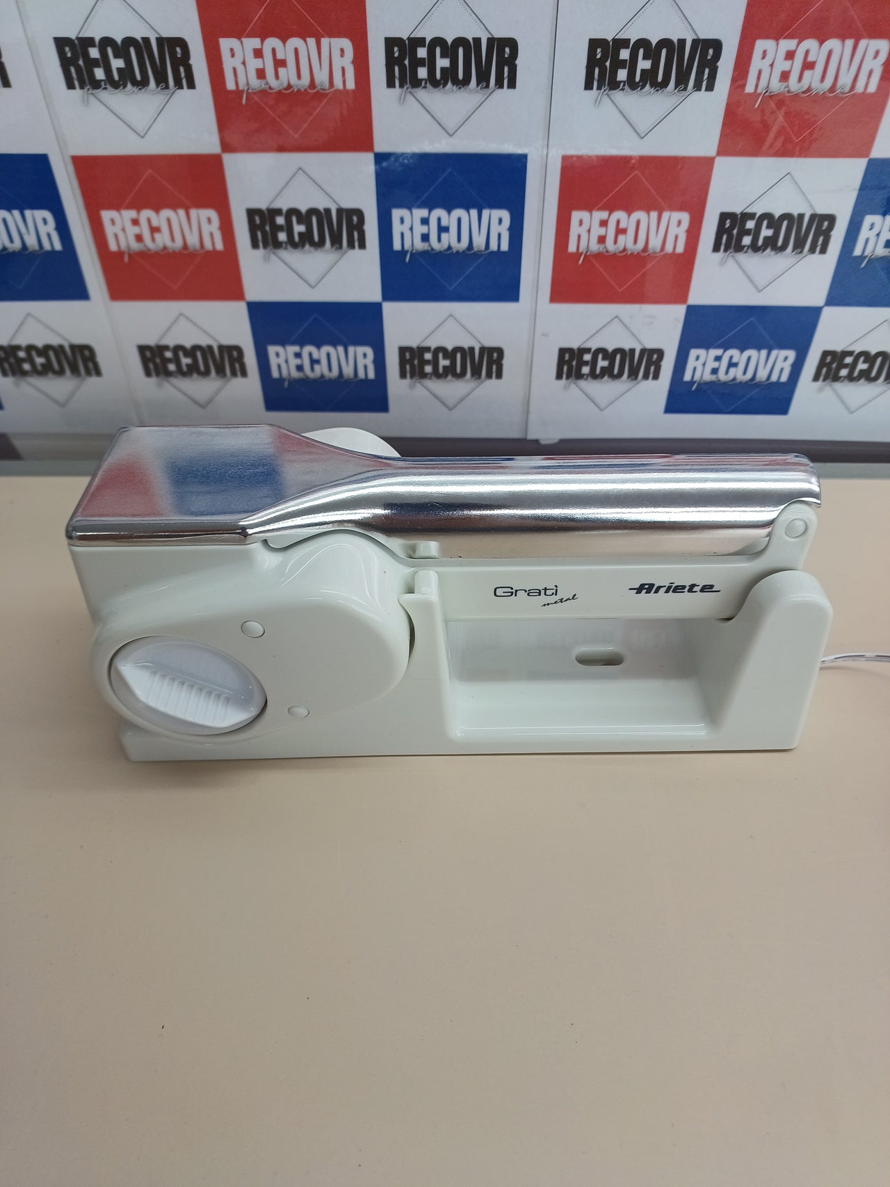 Rallador eléctrico Ariete 44 inox inalámbrico blanco