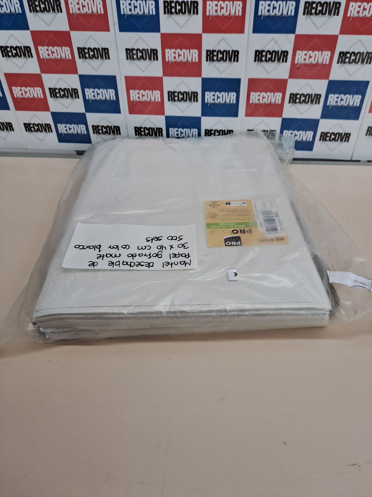Mantel papel gofrado blanco 30x40 500 uds Pro