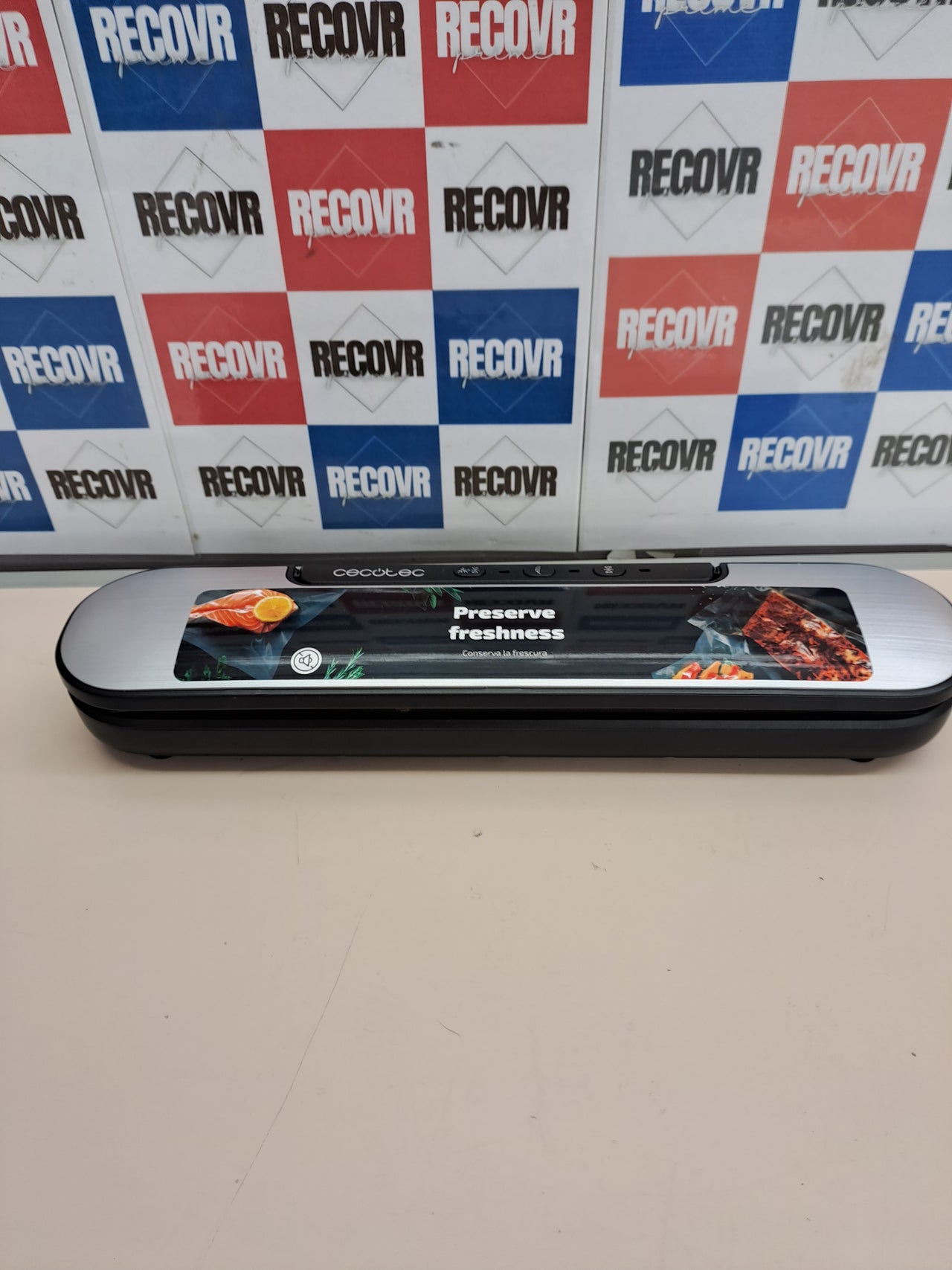Envasadora vacío 90W 8 modos 30cm SealVac Cecotec