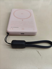 Batería externa INIU Qi2 MagSafe 10.000 mAh, 45 W, rosa.