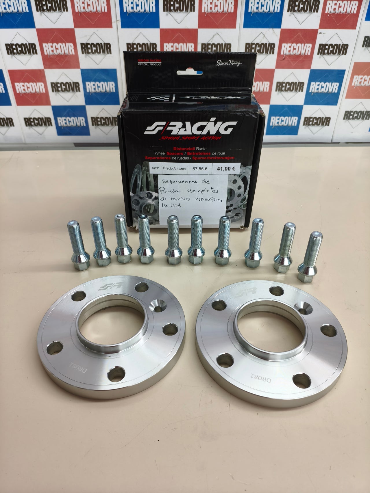 Separadores de rueda Simoni Racing DR081/B16 16 mm