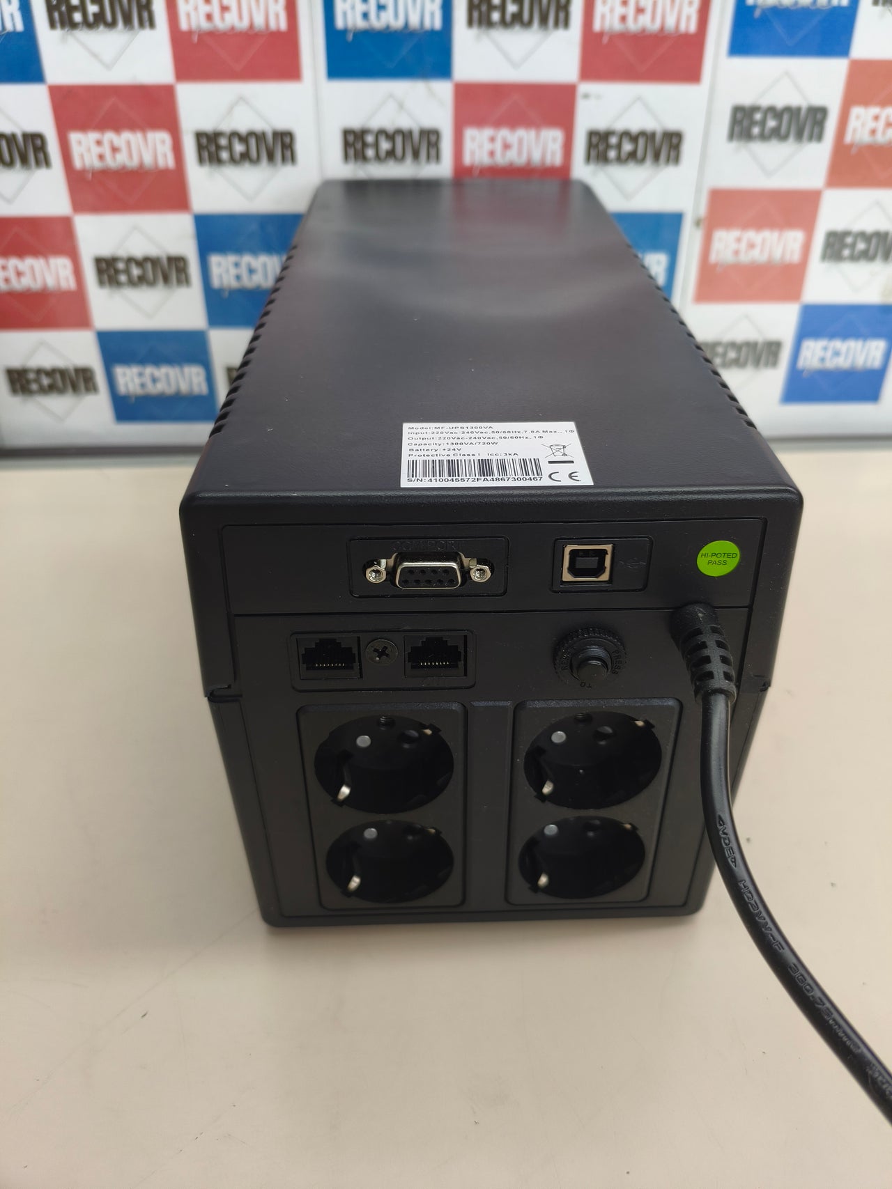 SAI Master Power UPS 1300VA 720W con 4 enchufes Schuko