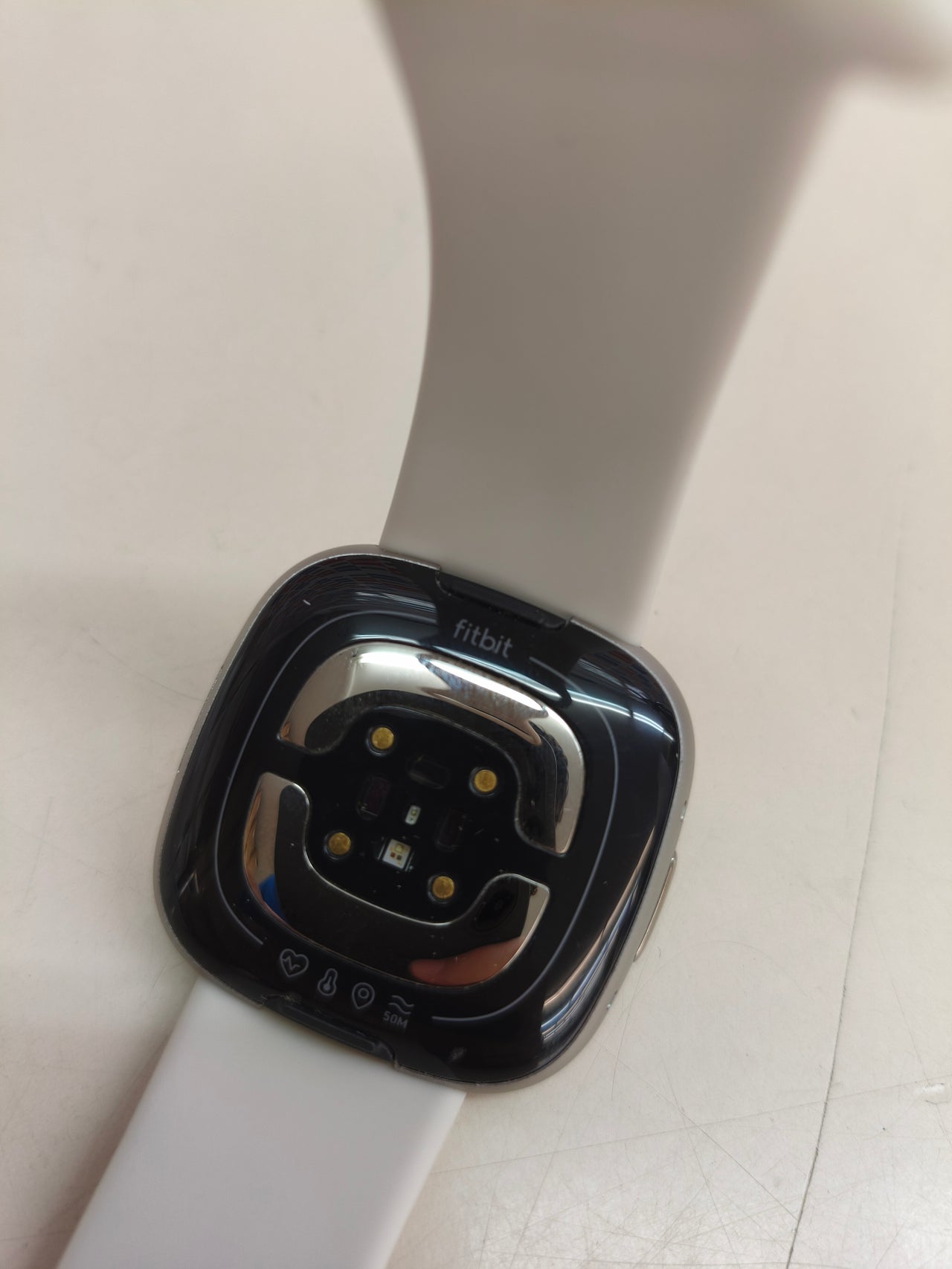 Fitbit Sense 2, smartwatch, blanco Lunar/Platinum, talla única