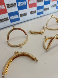 Cierre monedero DIY 8,5 cm 10 uds dorado