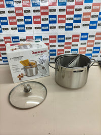 Olla para pasta de acero inoxidable de 7,25 litros