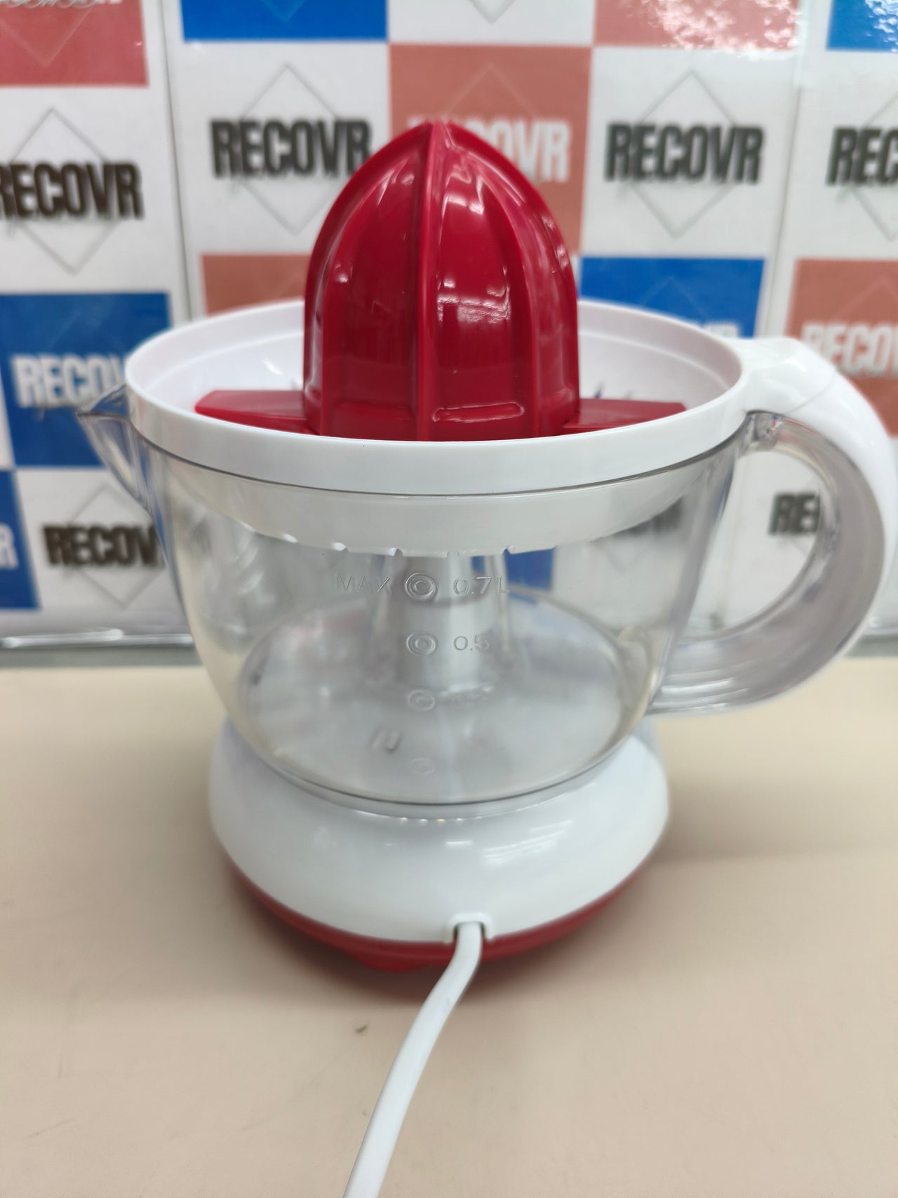 Girmi Sr02 Prensa De Cítricos Eléctricos 0,7 L 25 W Rojo, Blanco