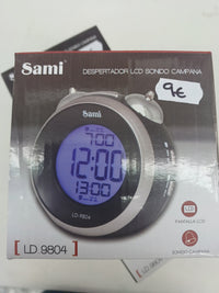 Despertador Digital SAMI LCD Sonido Campana LD-9804