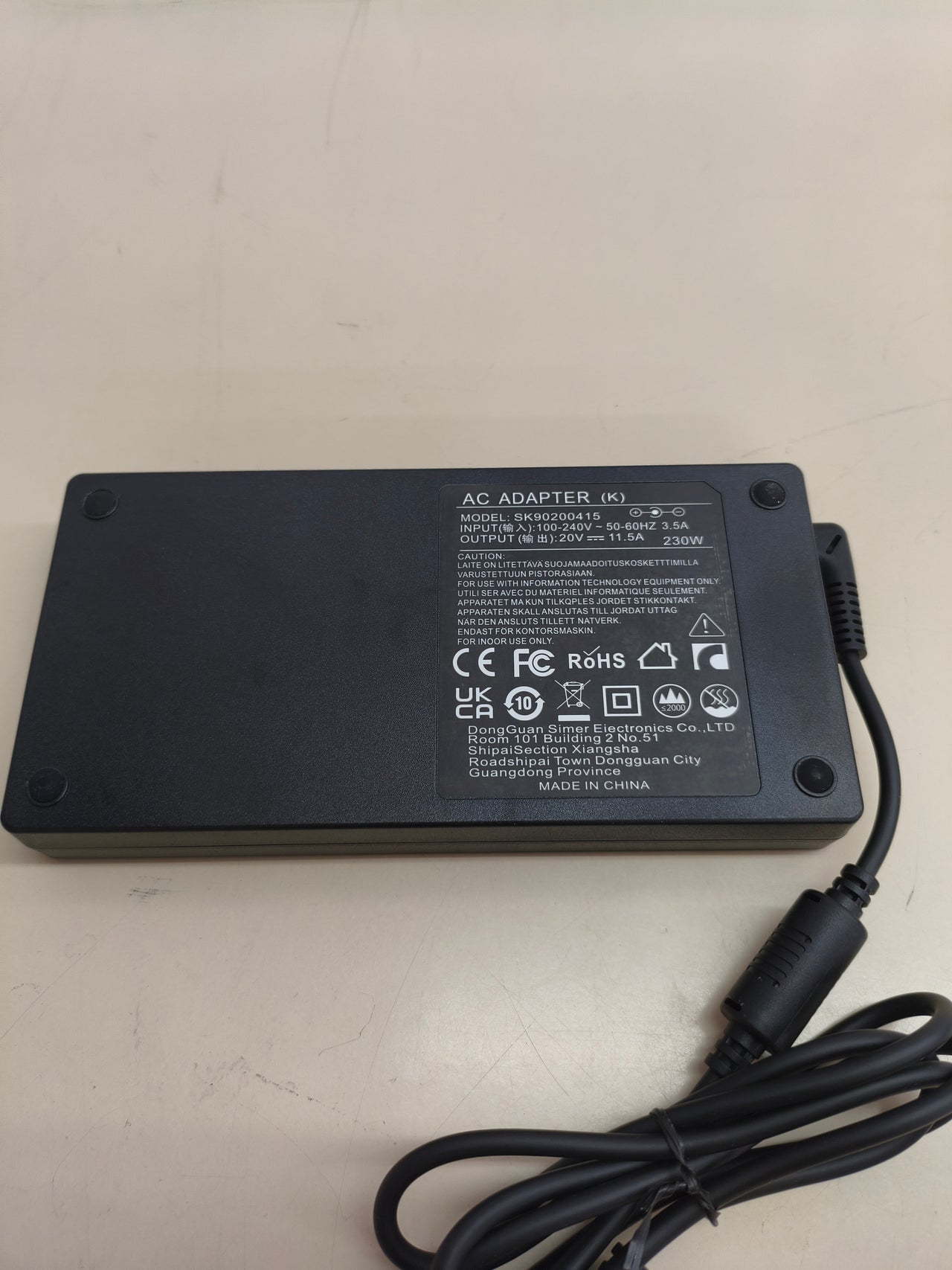 Cargador Lenovo ThinkPad 170W original 4X20E50578