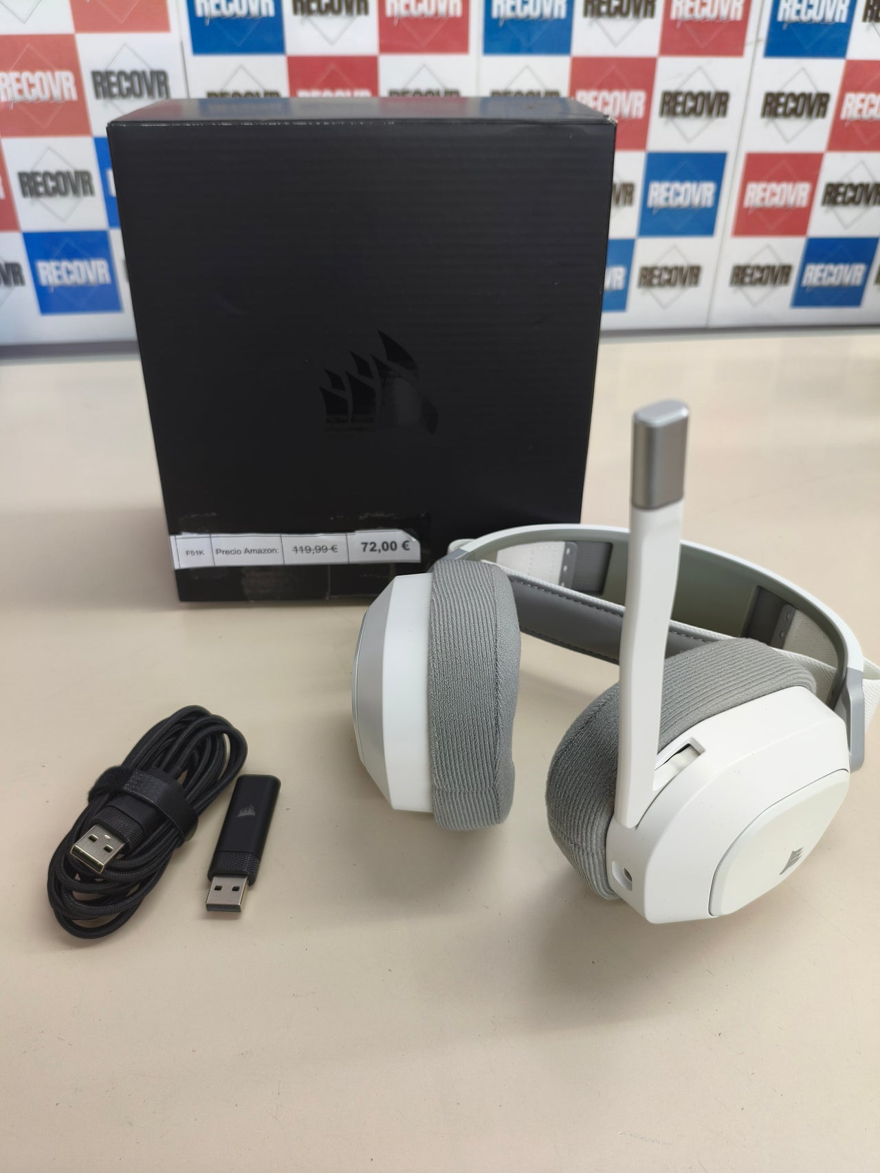 Auriculares gaming Bluetooth blancos Corsair