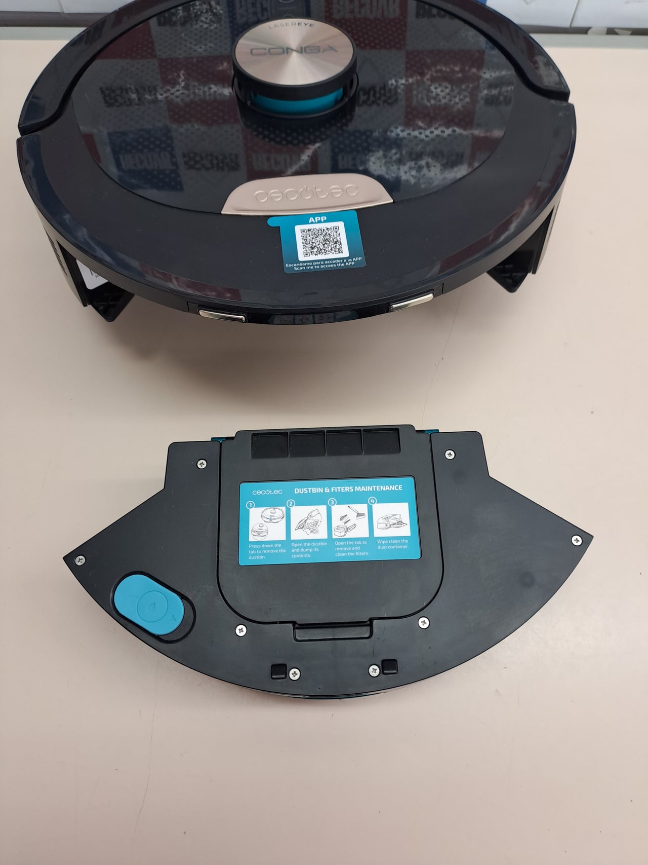 Robot aspirador 20000Pa IA mopas giratorias Conga M100