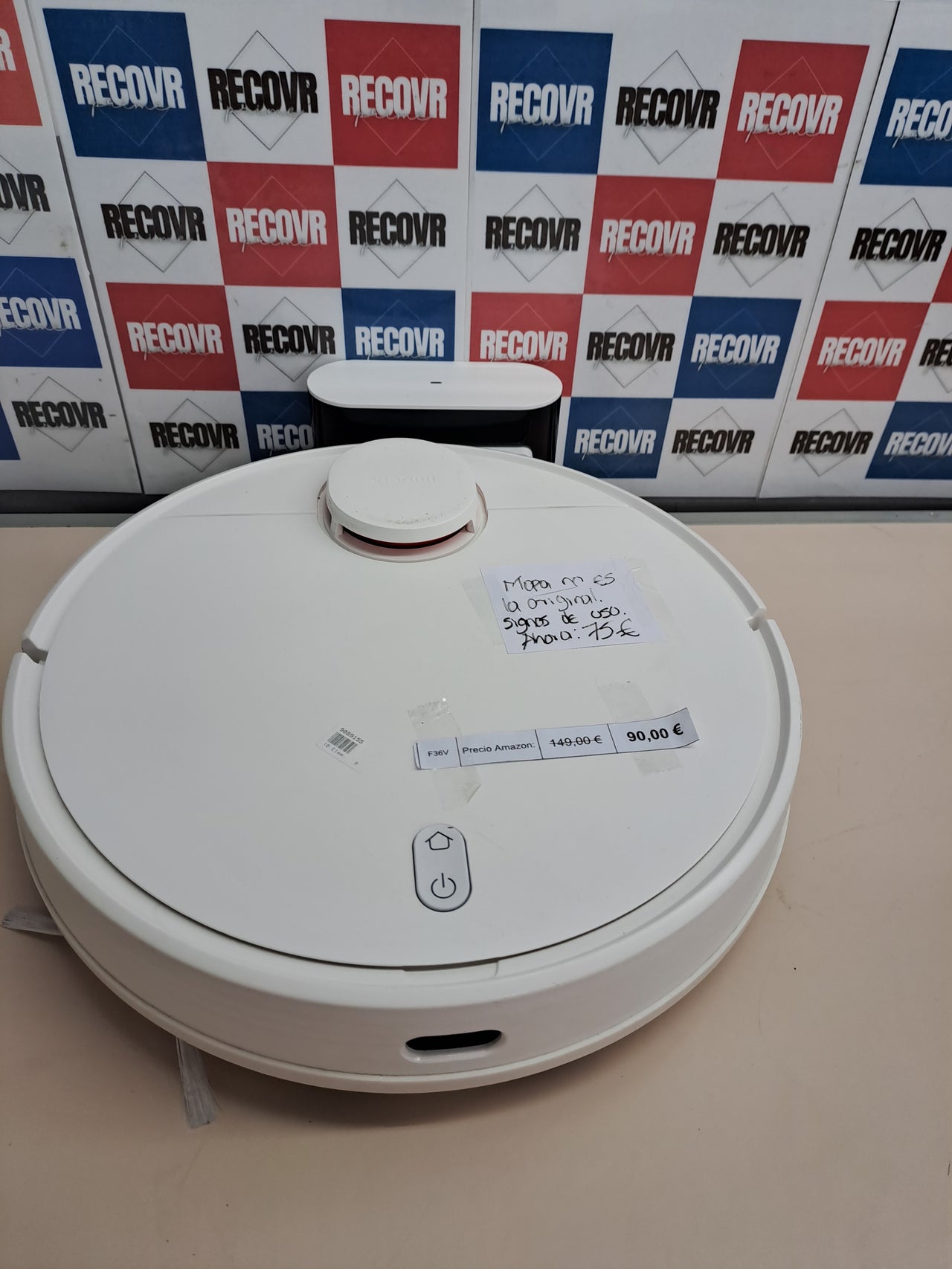 Robot aspirador Xiaomi Robot Vacuum S12 con fregado y navegación láser 4000Pa blanco