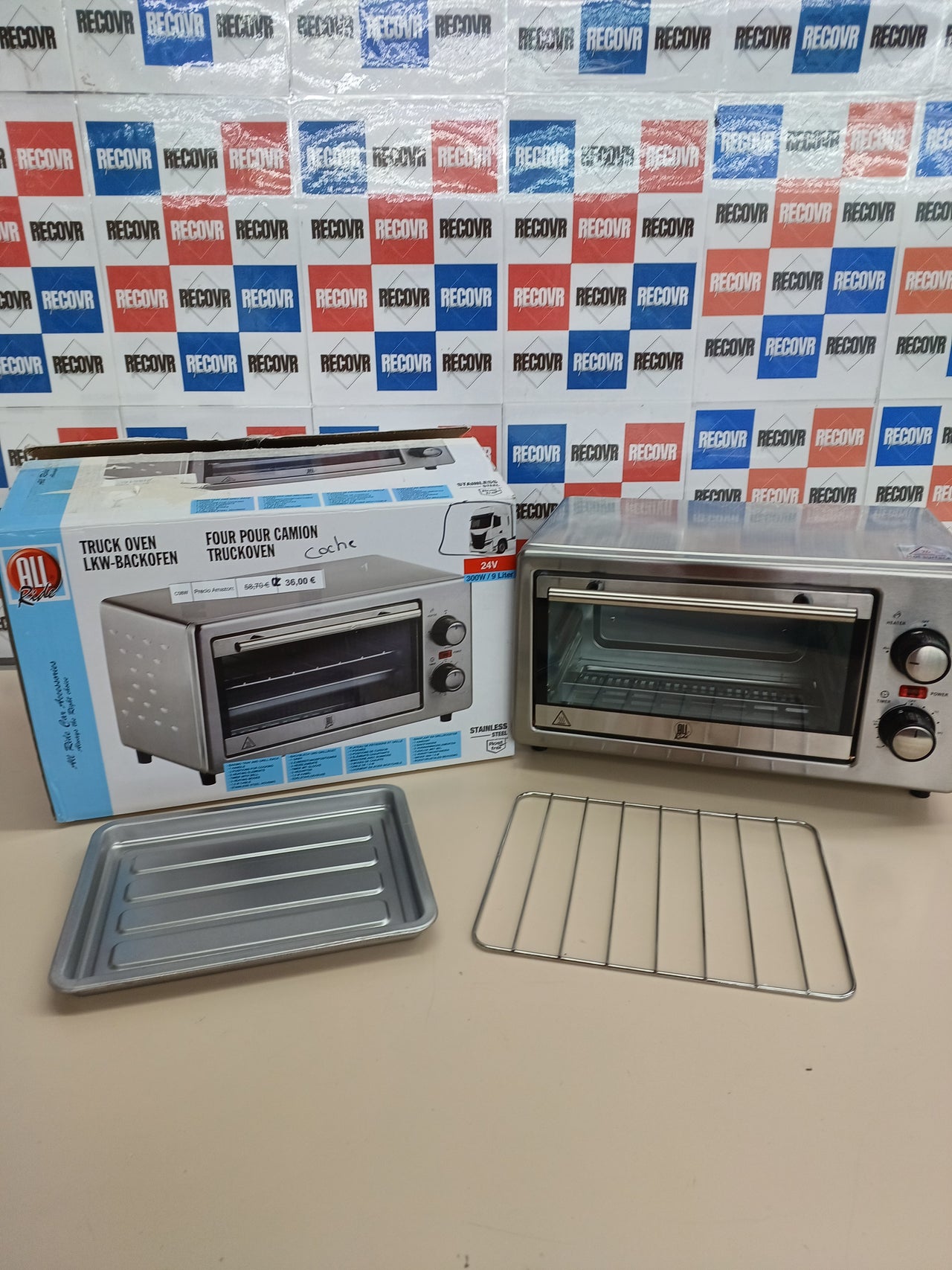 Horno 24V camión 9L 300W acero inox – All Ride