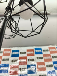 Lámpara de pie LED regulable EDISHINE con 3 luces E27 diseño industrial negro