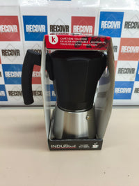 Cafetera Italiana INDU Black 9 tazas