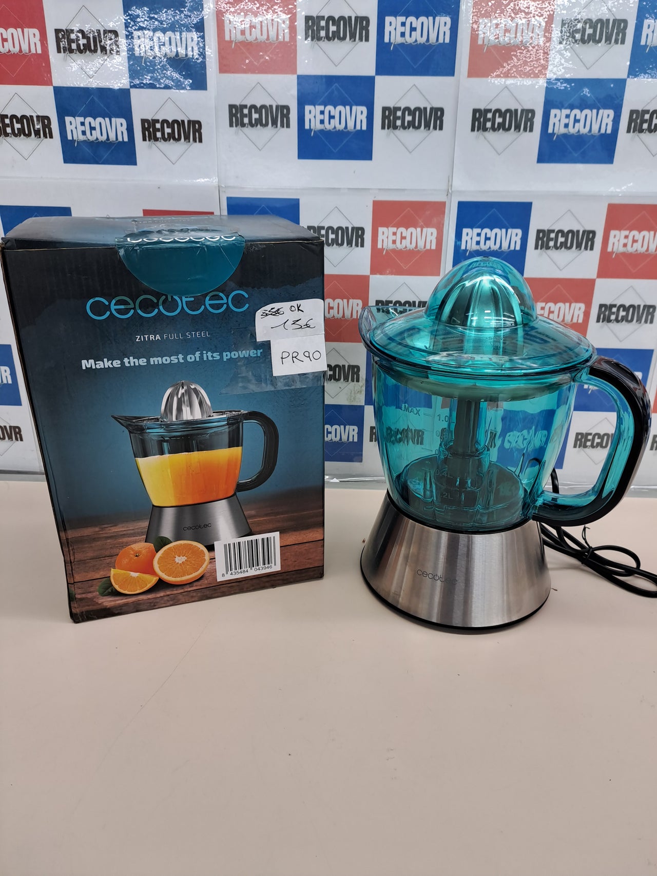 Exprimidor Cecotec Zitrá Full Steel