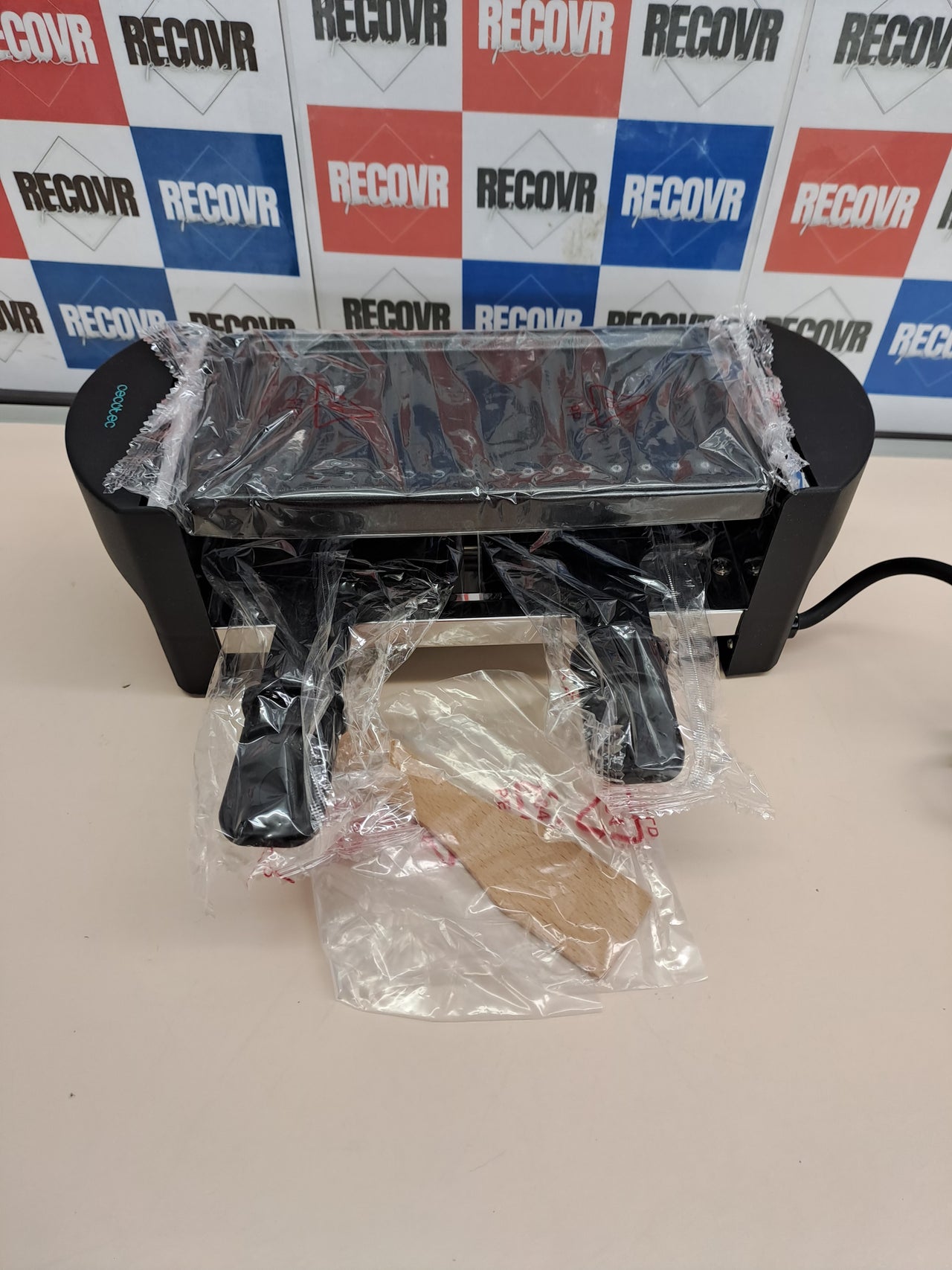 Raclette 2 personas 320W acero inox Cheese&Grill Cecotec
