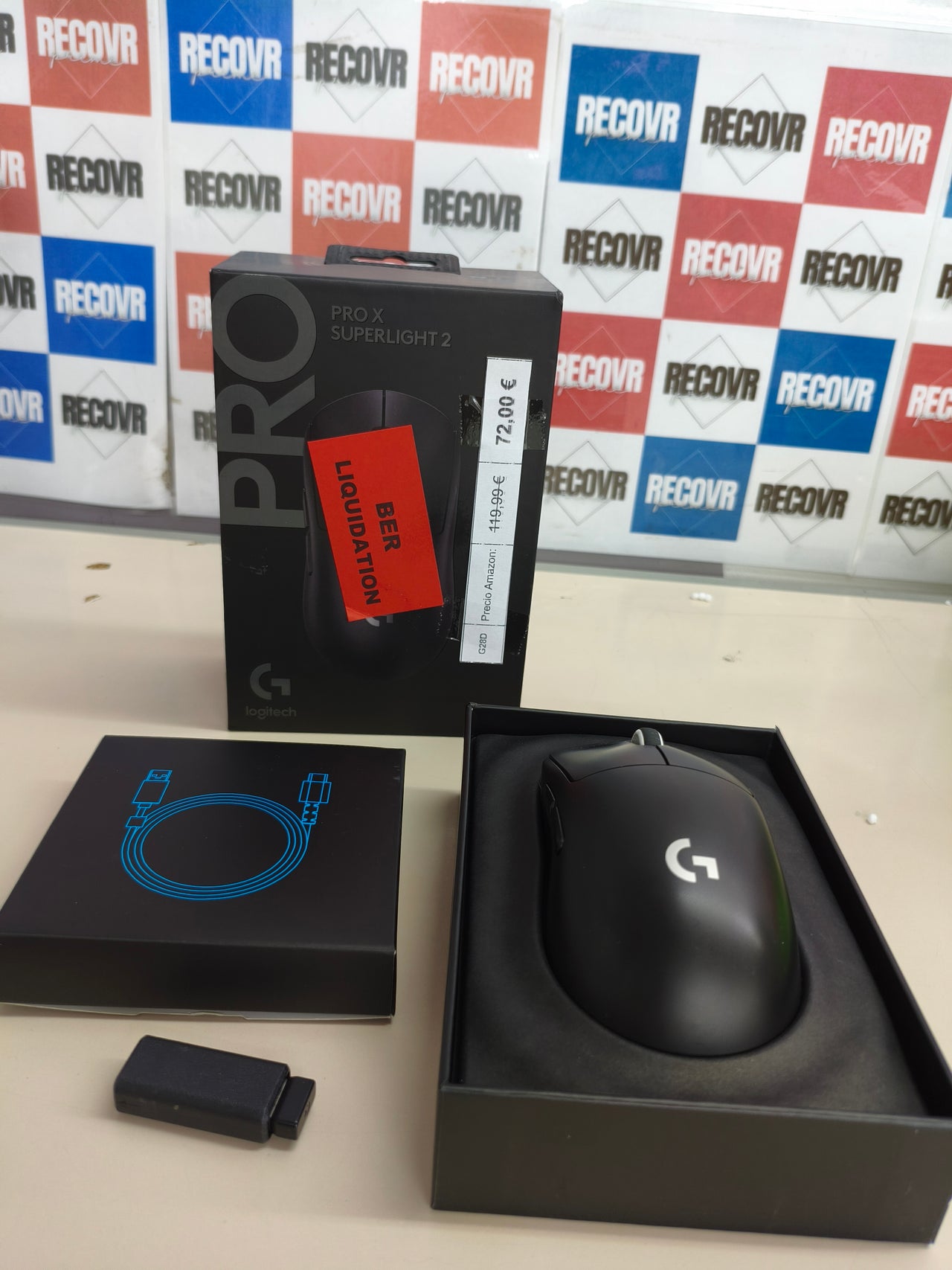 Ratón gaming inalámbrico Logitech G Pro X Superlight 2 negro