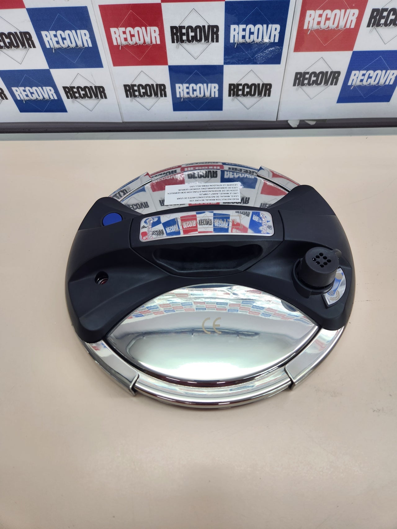 Olla a presión Royalty Line 8L 24cm acero inoxidable con tapa de seguridad y válvula limitadora RL-PS8L
