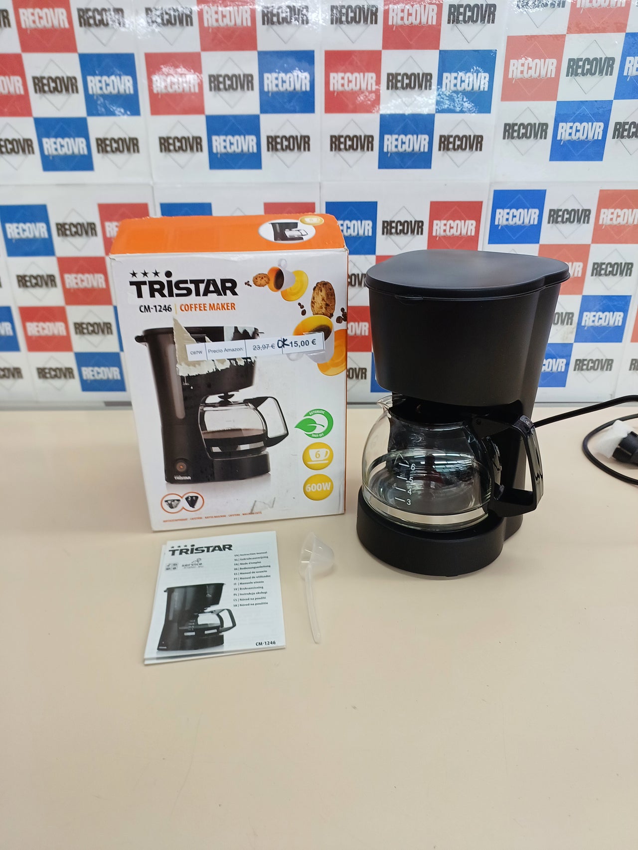 Cafetera Goteo Tristar CM-1246 6 Tazas 600W