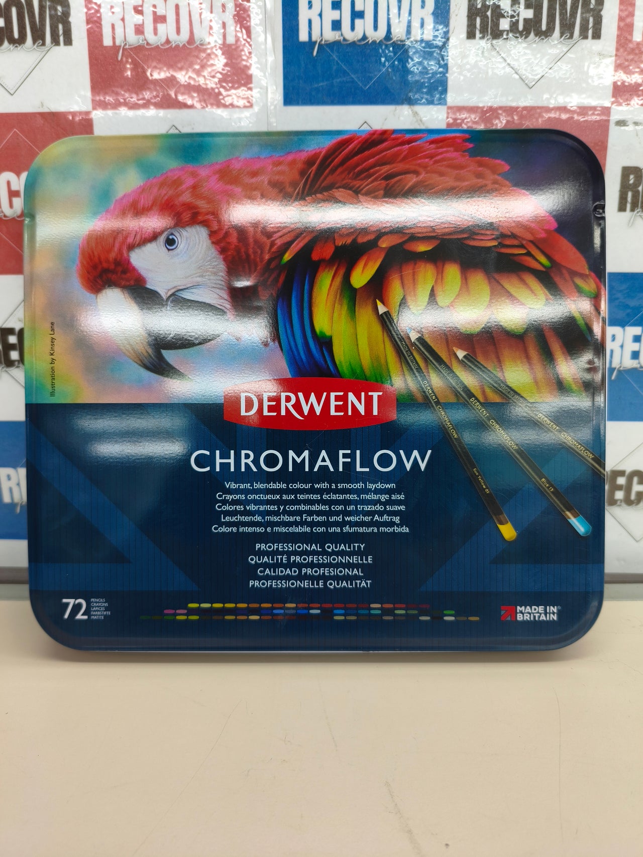Estuche de 72 lápices de color Derwent Chromaflow calidad profesional