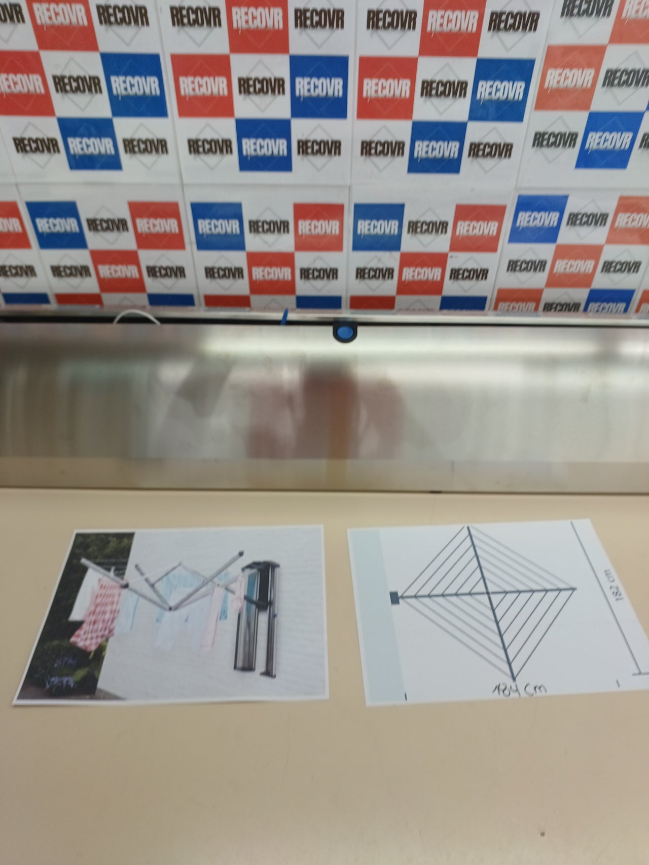 Tendedero pared 24m UV plegable Wallfix Brabantia