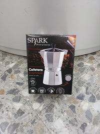 Cafetera Italiana Spark, 120 ml, 3 tazas de espresso, válvula de seguridad S-75EM/31