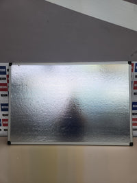 Pizarra Blanca Magnética Triptica, 90 x 60 cm (cerrada), 180 x 60 cm (abierta), superficie de acero lacado, marco de aluminio Bi-Office
