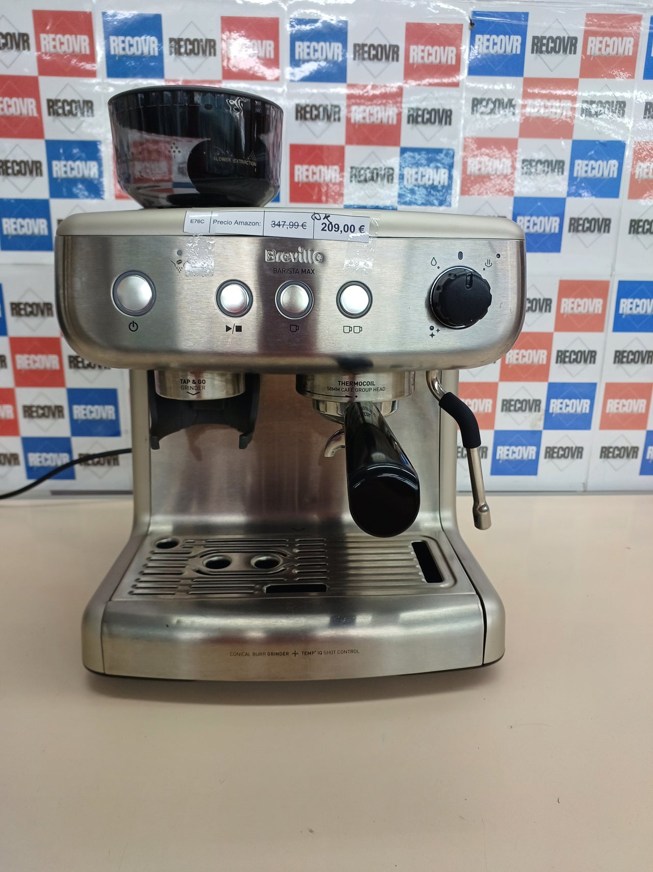 Cafetera espresso con molinillo 15 bares 2,8 L – Breville
