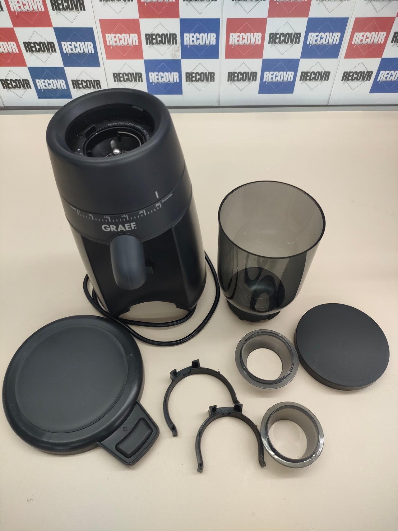 Graef CM702EU - Molinillo de café (128 W), color negro mate