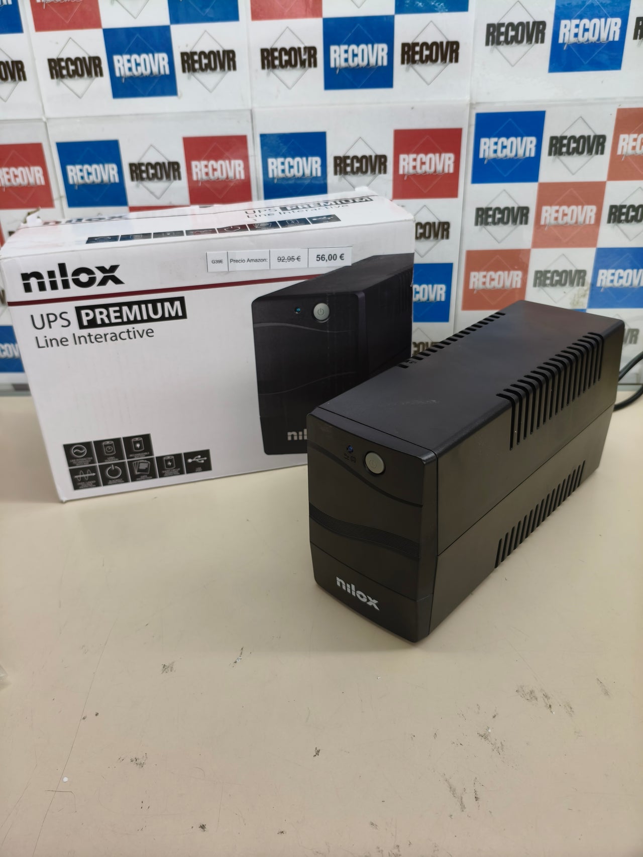 Batería de respaldo para ordenador Nilox UPS 1500 VA.