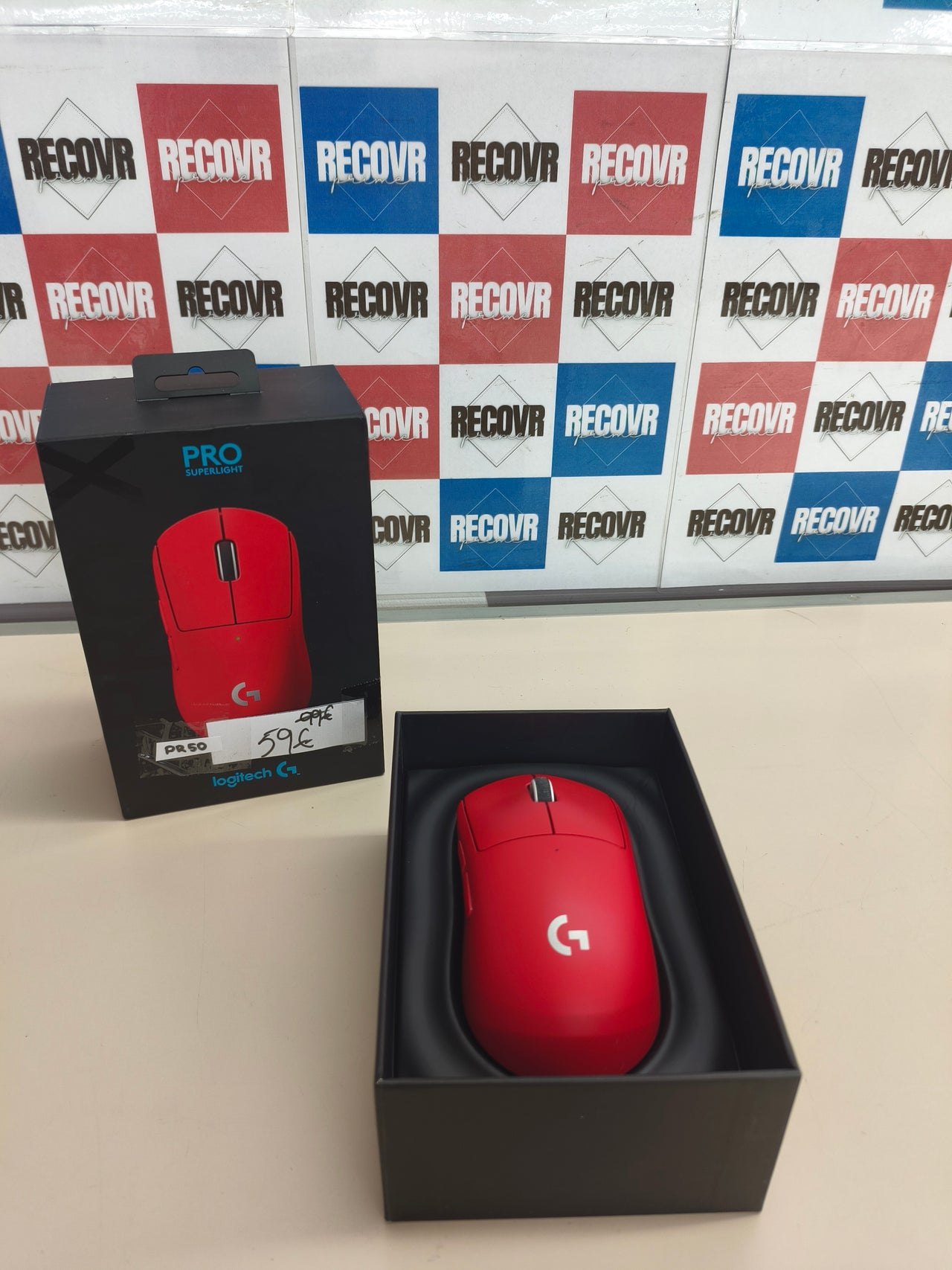 Ratón Gamer Logitech PRO X Superlight Rojo