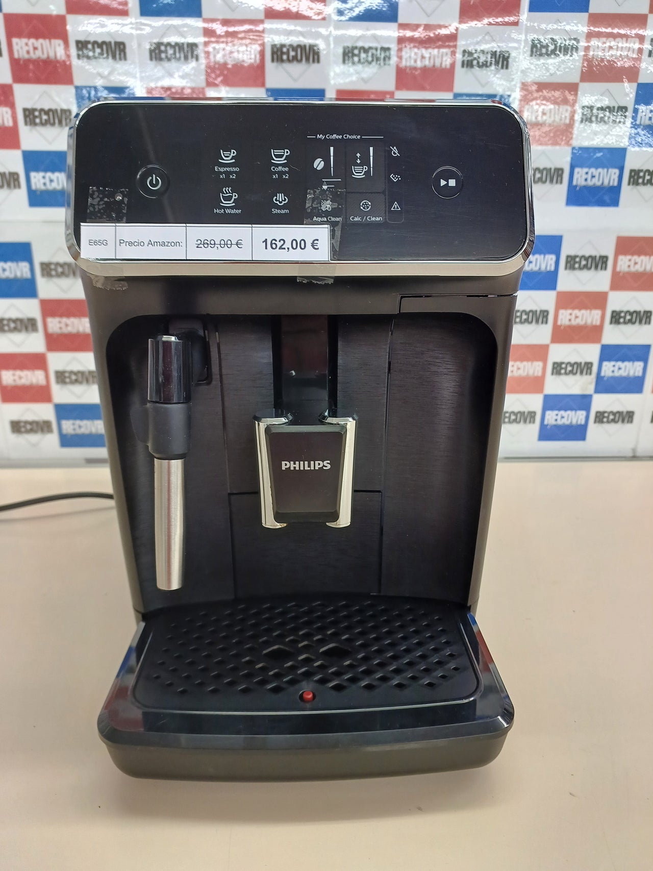 Cafetera automática 2 cafés con molinillo – Philips