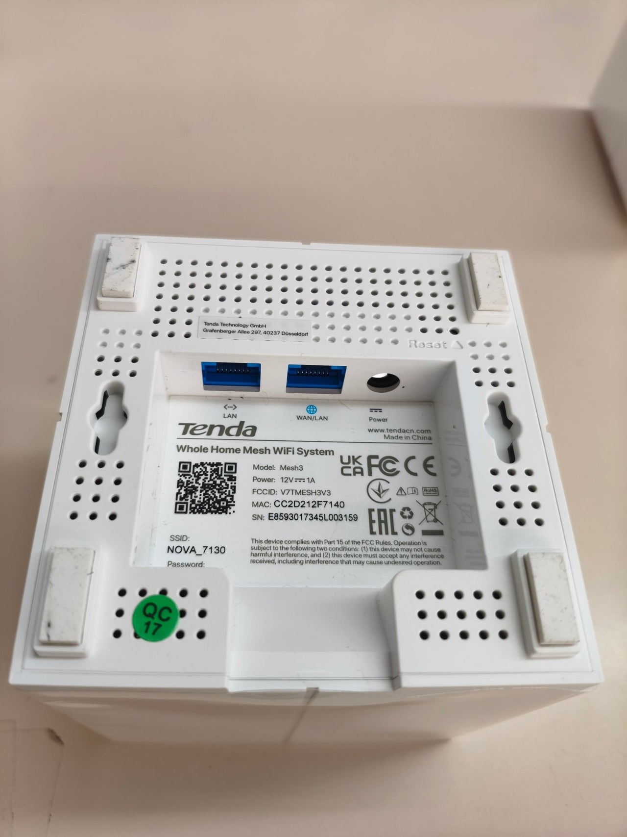 Tenda Nova MW6, WiFi Mesh AC1200, pack 3, 500 m²