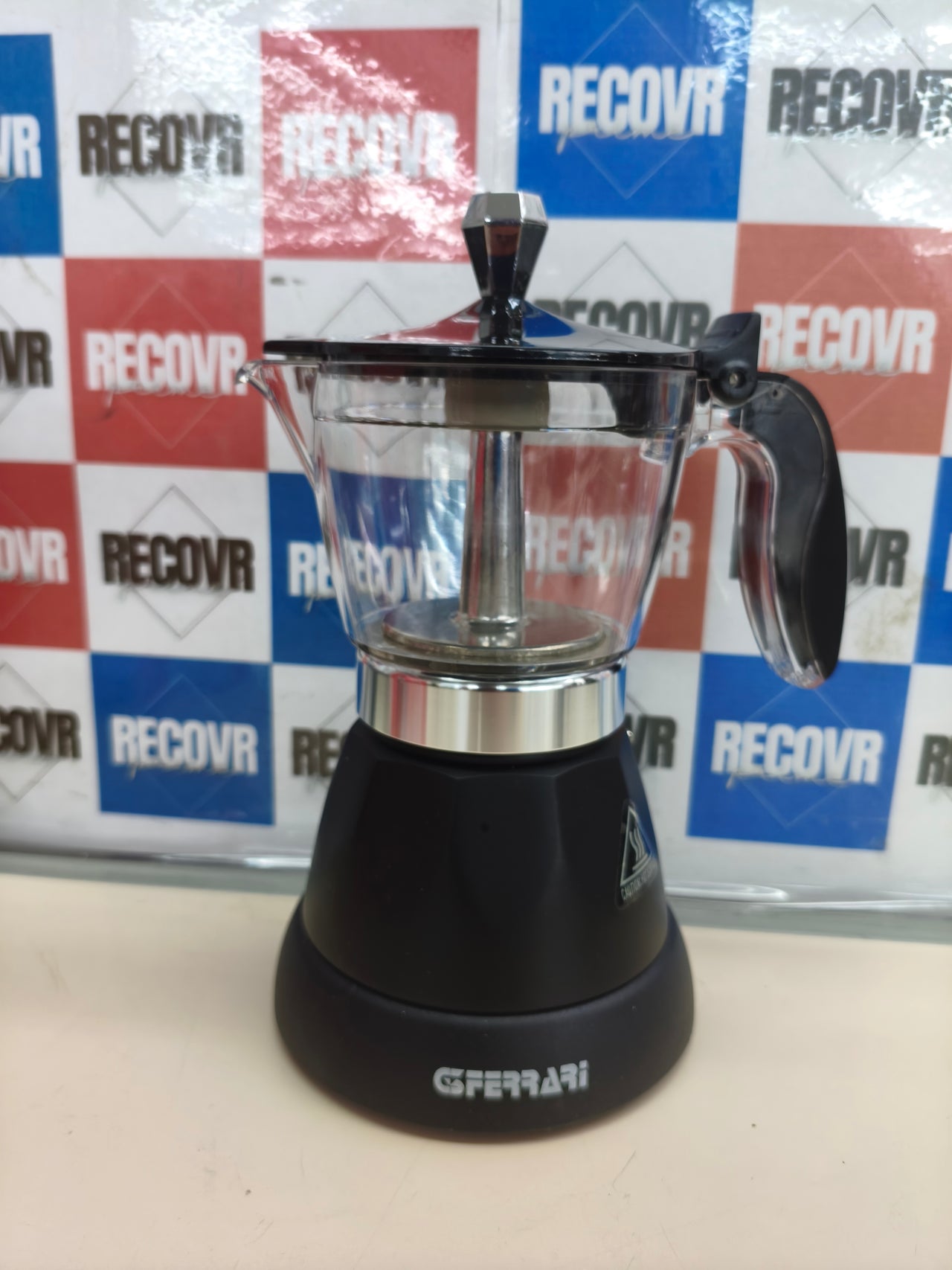 Cafetera moka eléctrica programable para 3 tazas