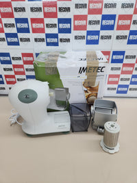 Rallador Eléctrico 150 W, Rodillo De Acero Inoxidable, Tolva De Aluminio, Recipiente Extraíble Con Tapa Frescura, Sistema De Seguridad,  Imetec Grattugissima