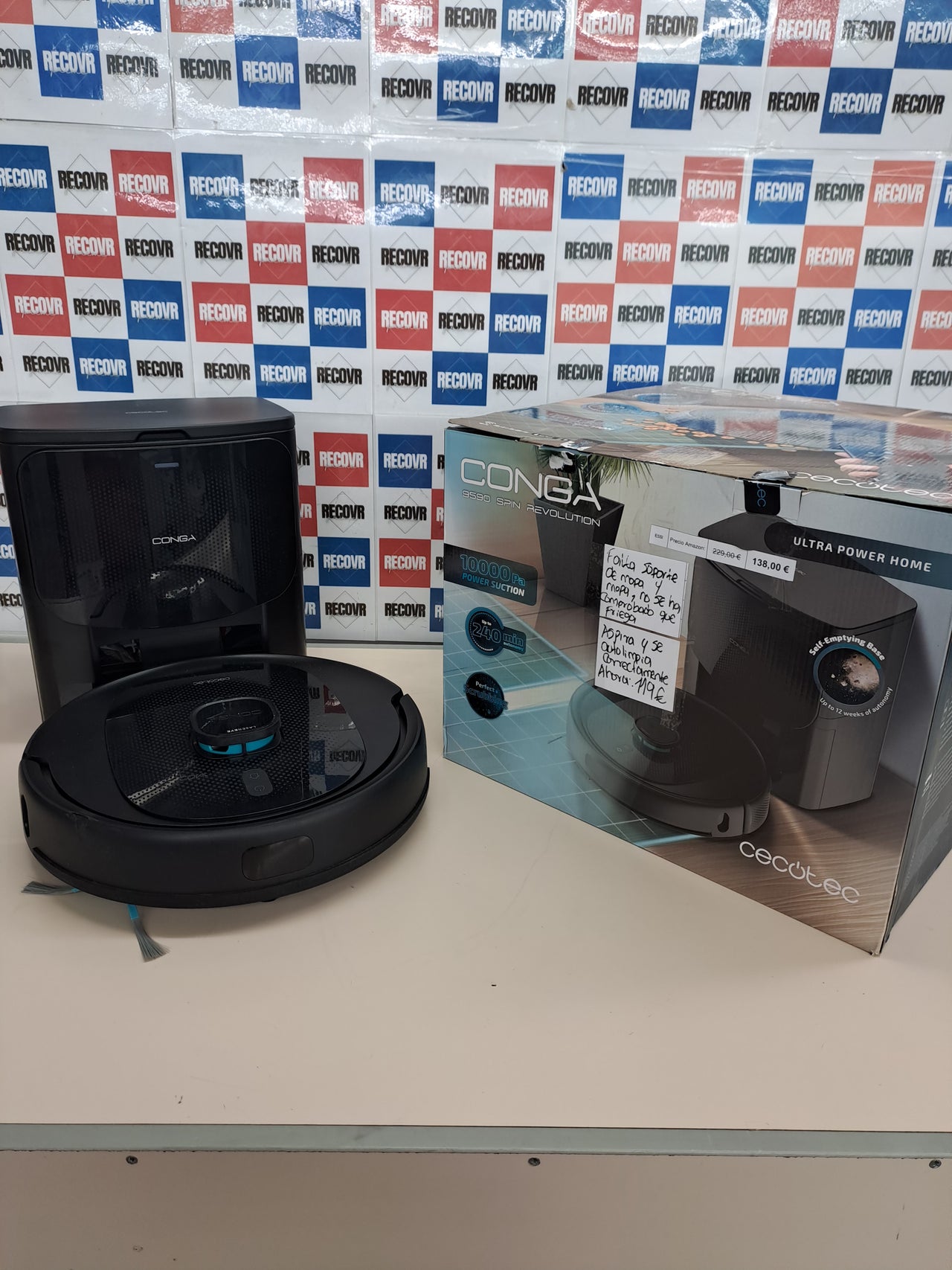 Robot aspirador 10000 Pa con autovaciado – Cecotec