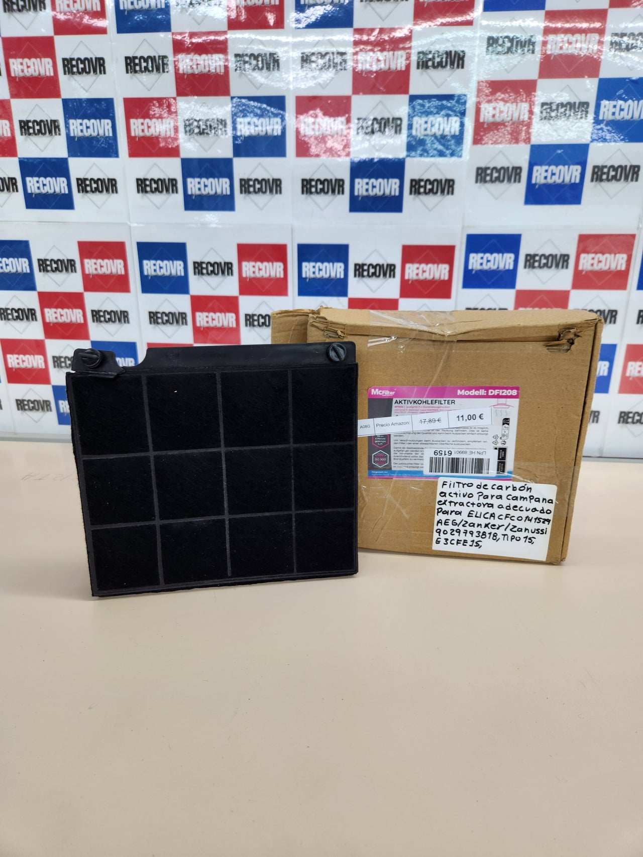 Filtro Carbón Campana Tipo15 Elica AEG Zanussi