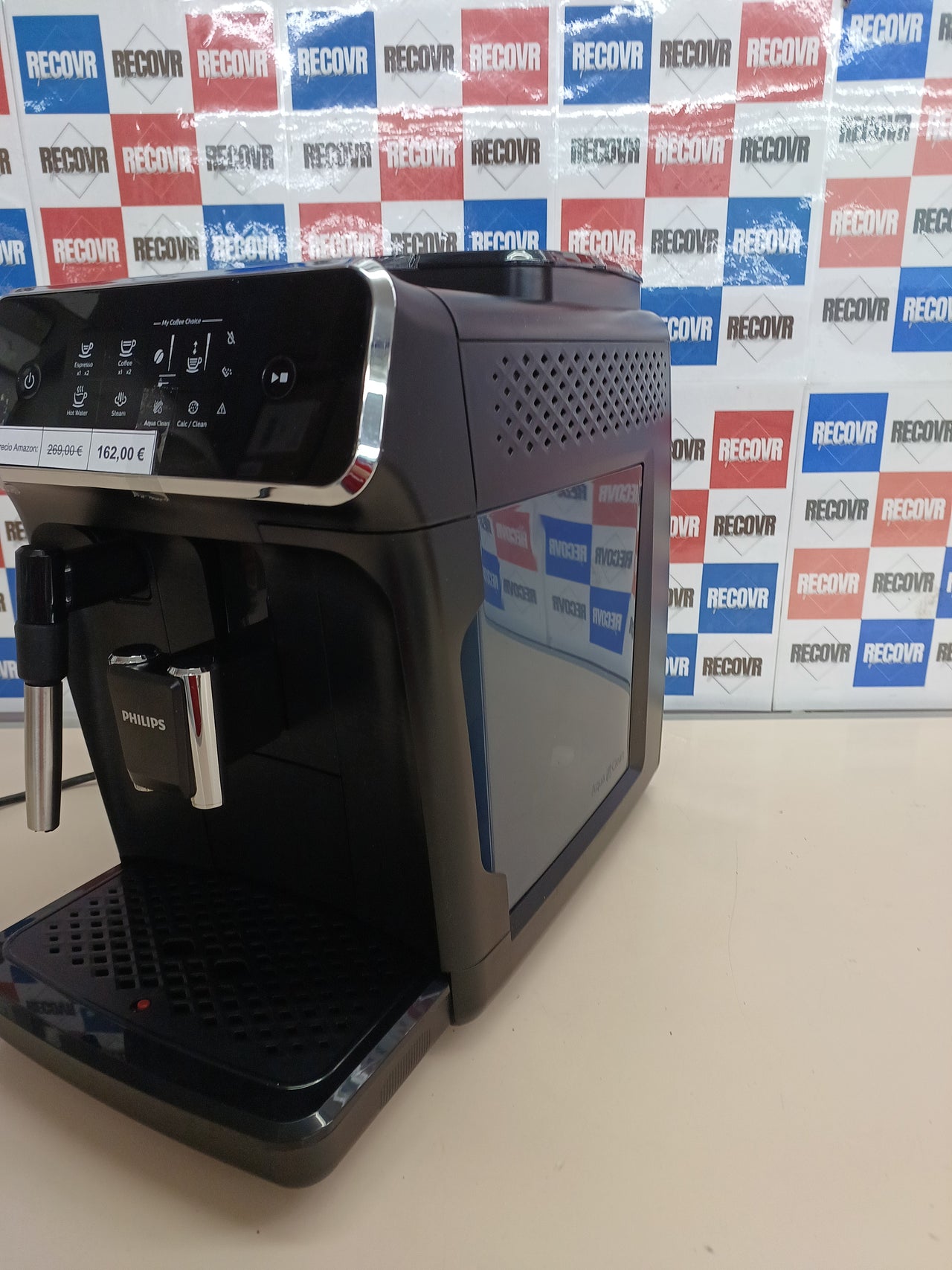Cafetera automática 2 cafés con molinillo – Philips